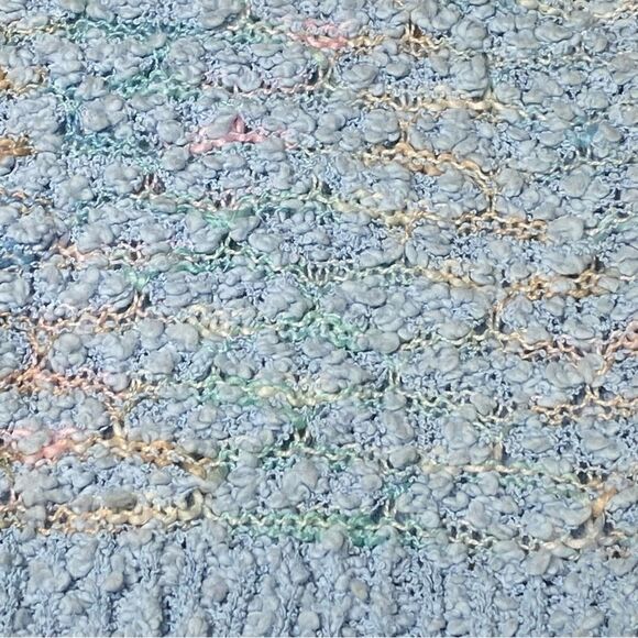 Vintage Emily's Closet Handmade Chunky Pastel Knit Lightweight Sweater Vest LRG - Picture 2 of 16